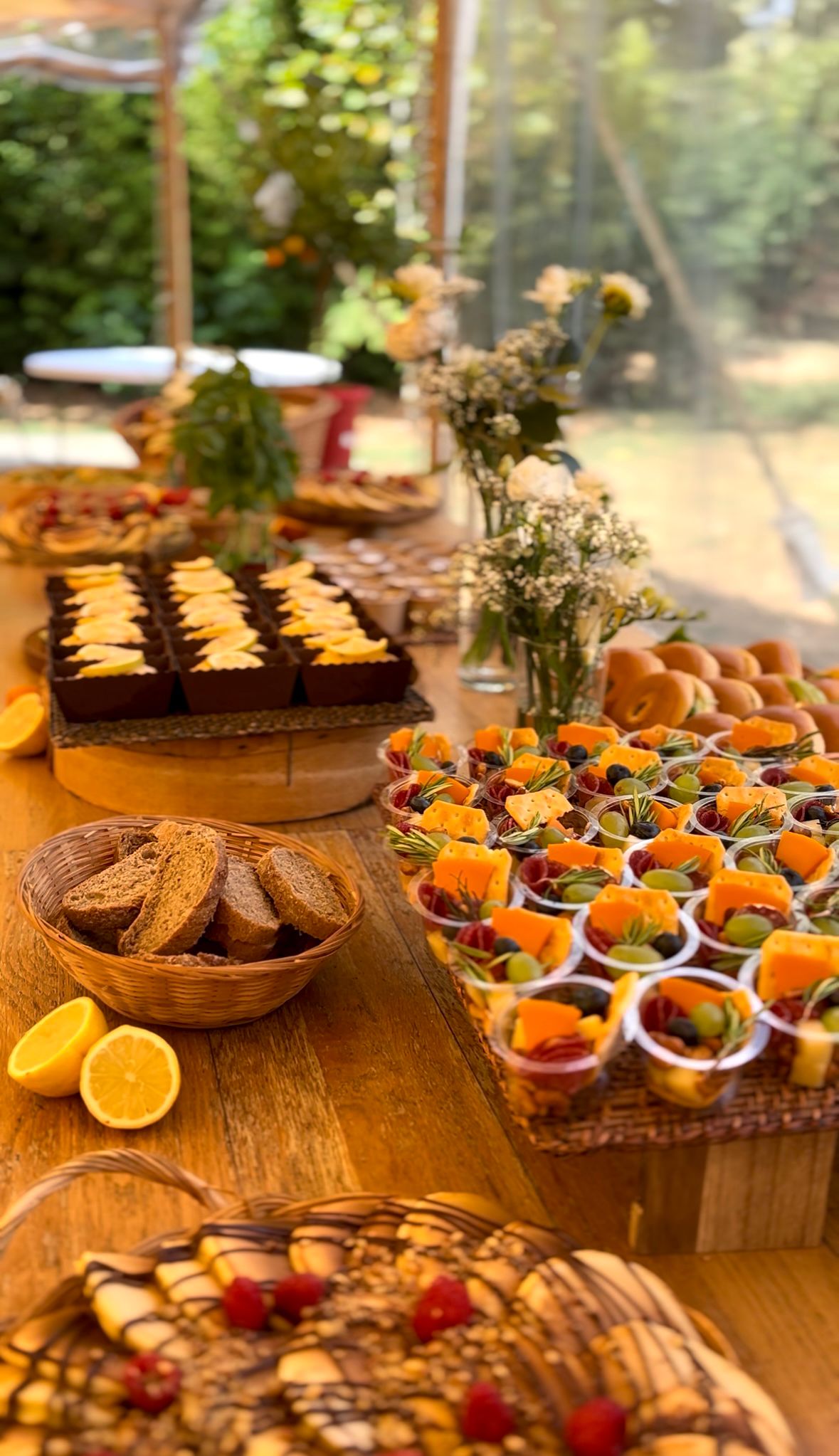 Détails salés du brunch